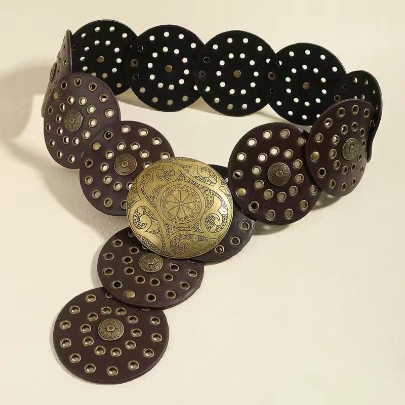 커피 레트로 골드 대형 디스크-100cm