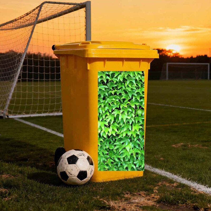 Overcross-Border Outdoor Trash Can with Green Plant Design, Adhesive Sticker, Sunproof, Waterproof, Pvc Material, Oil-Proof Overcross-Border Outdoor Trash Can with Green Plant Design, Adhesive Sticker, Sunproof, Waterproof, Pvc Material, Oil-Proof
