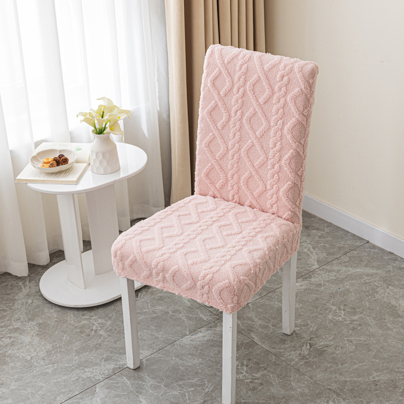 Otoño y invierno cubierta de silla cubierta de silla de comedor universal cubierta de asiento elástico cubierta de asiento grueso taburete de hogar