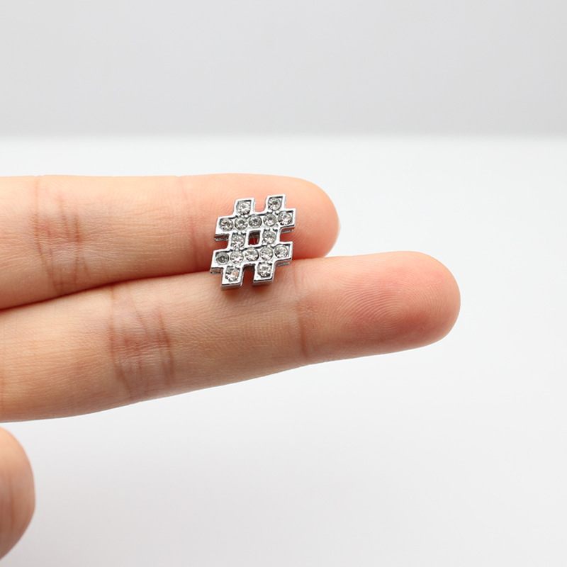 8 ミリメートルクロームダイヤモンド表面ベルトハートハート型携帯電話チェーンナンバープレートキーホルダージュエリーアクセサリーベルト