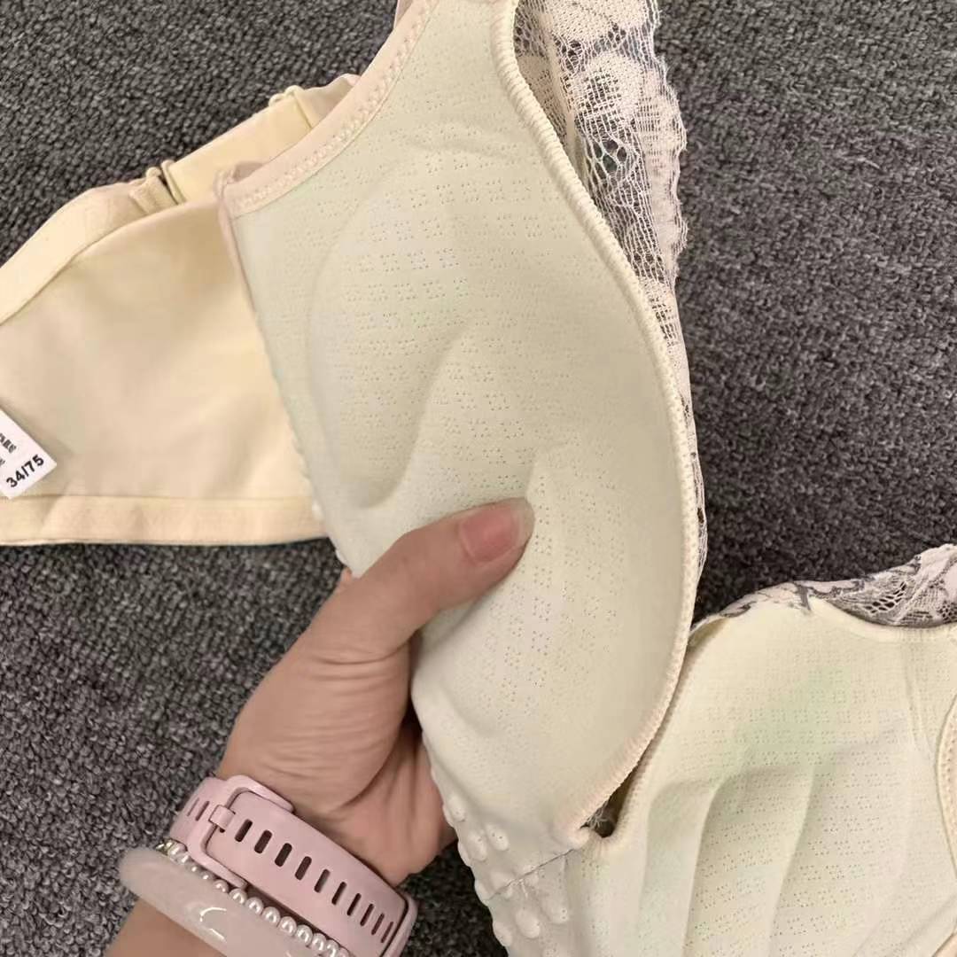 Nuevo sujetador de alta calidad de moda de encaje jacquard transpirable ajustable confortable tipo de pecho pequeño tipo de ropa interior para mujeres