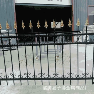 铁艺护栏批发 中式铁艺护栏外墙护栏喷塑铁艺护栏焊接铁艺护栏