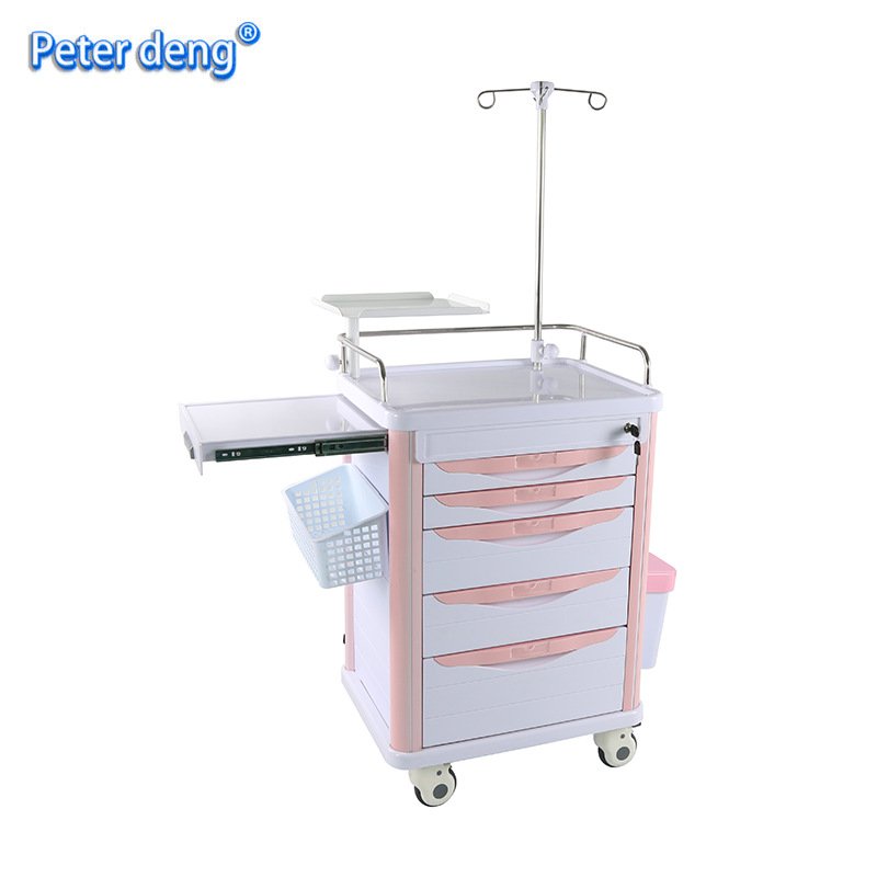 输液手推车 多功能护理移动送药车 麻醉治疗车护士手推送药车