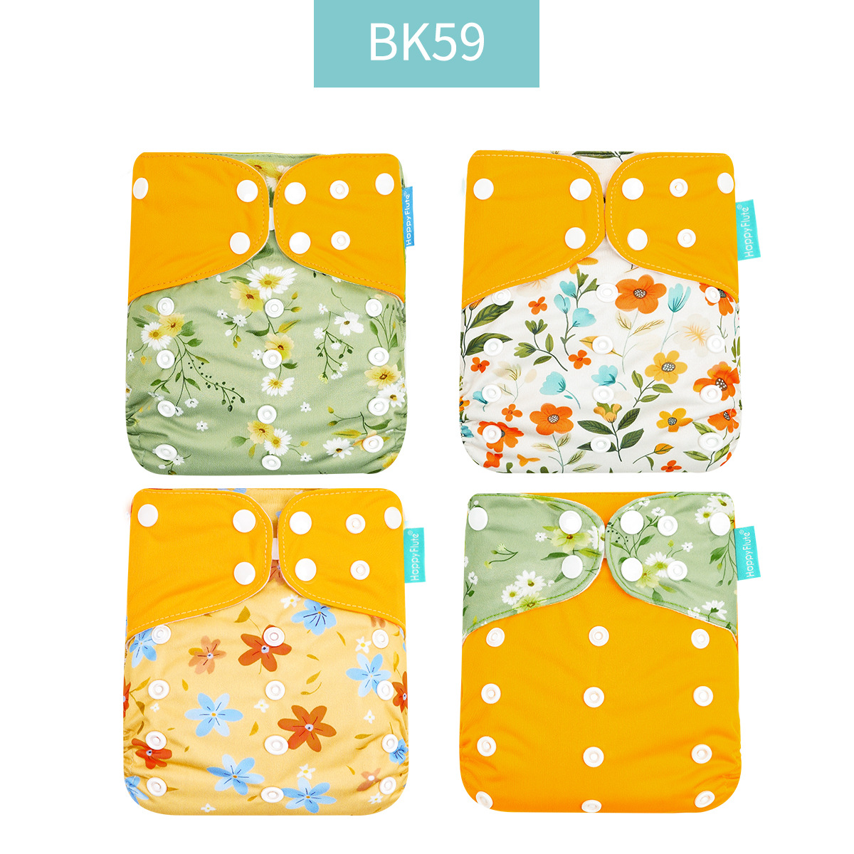 Pañales de entrenamiento para ir al baño para bebés, paquete de cuatro pañales lavables para niños