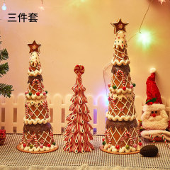 クリスマスの新しいシミュレーションソフト陶泥クリスマスツリーpvcデスクトップクリスマス装飾品雰囲気シーン装飾品