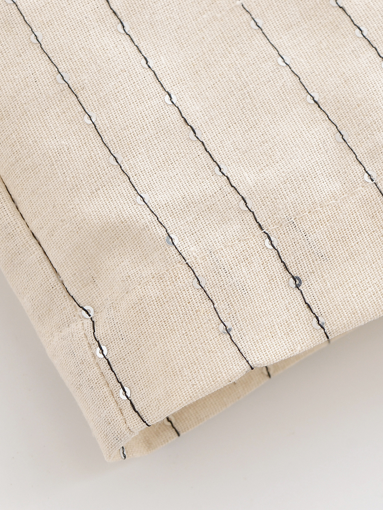 GraceChic Za Cross-Border Women's New Set Blazer + Sequin Striped Casual Pants_voghion.com