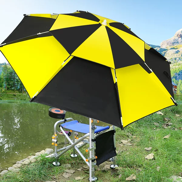 Wholesale Sunshade Black Glue Fishing Umbrella Multi-purpose Umbrella Sunscreen Rainproof Large Umbrella Fishing Outdoor Parasol Fishing Umbrella