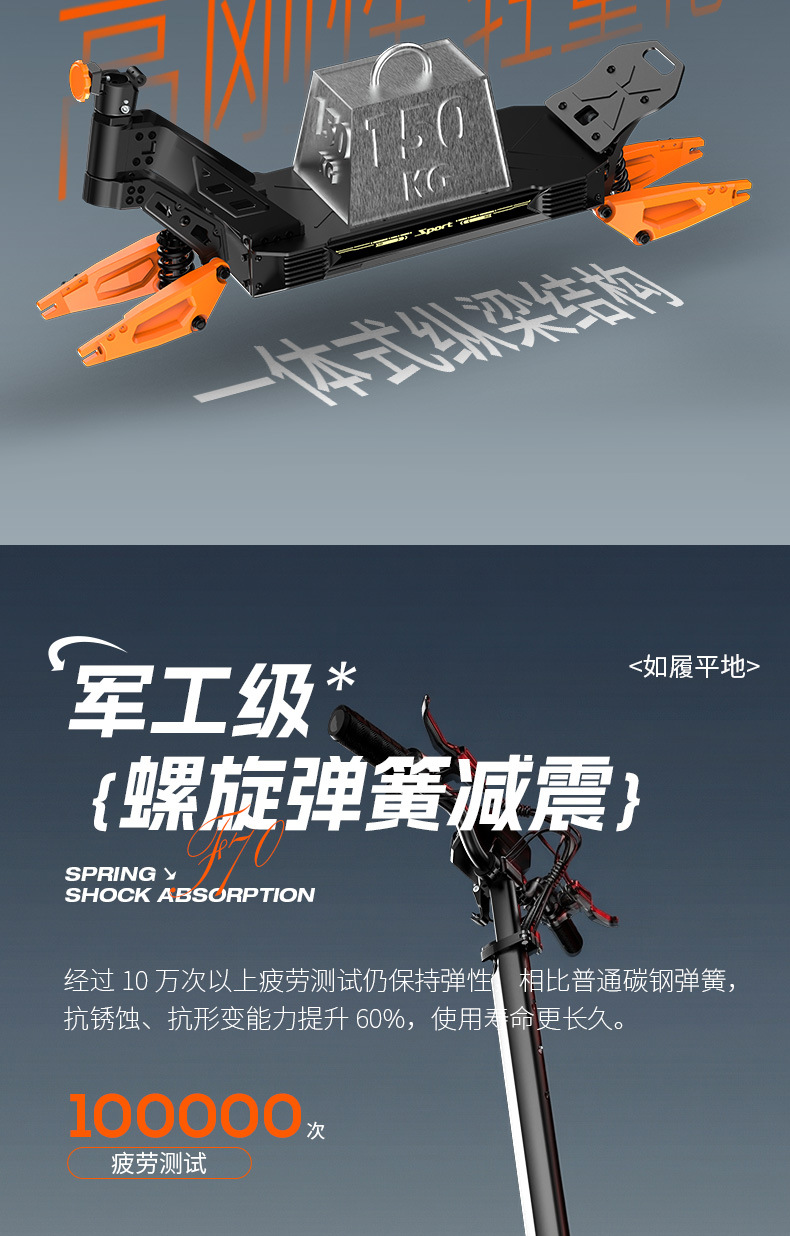 Source Factory Folding Electric Scooter Intelligent Control Off-Road Scooter Electric Scooter for Adults
