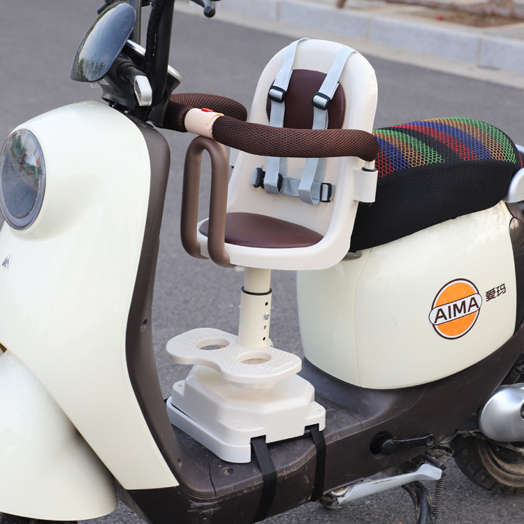 Electric car Children's seat front motorcycle baby front seat battery car scooter baby shock absorber seat