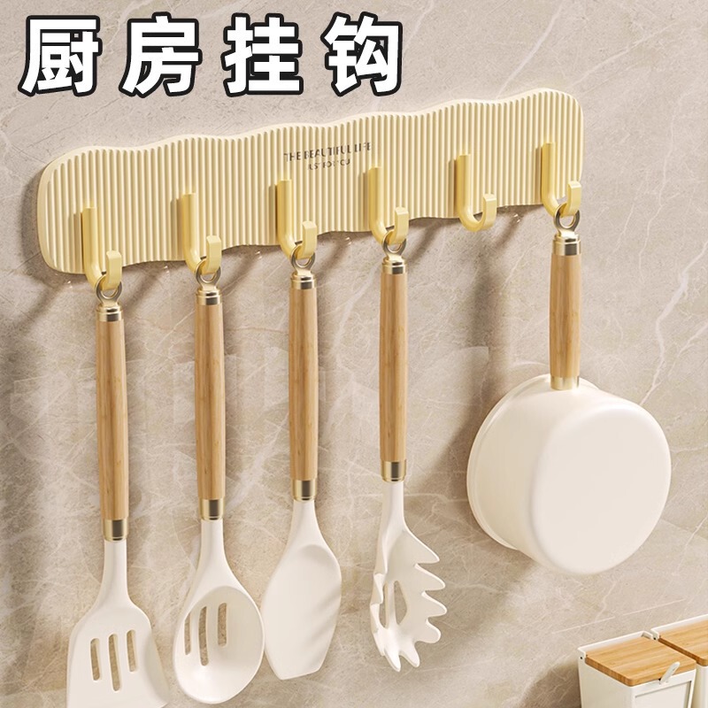 Hook Strong Adhesive Punch-free Load-bearing Door Hanger Bathroom Toilet Towel A Row of Hook Seamless Paste Hook Strong Adhesive Punch-free Load-bearing Door Hanger Bathroom Toilet Towel A Row of Hook Seamless Paste