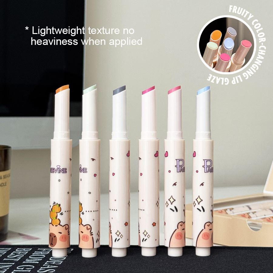 Barra de labios Kapibala transfronteriza 6 PÁGINA Nuevo juego de maquillaje Lápiz labial impermeable de larga duración europeo y americano