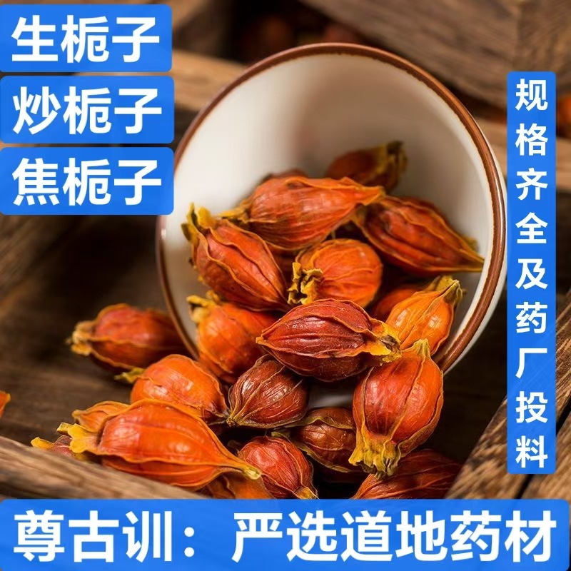 栀子 中药材 栀子果 江西山栀子干果 炒栀子 焦栀子 支持药检