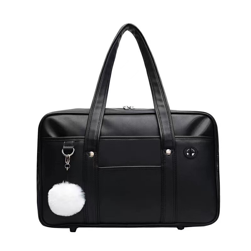 Japanese Student Handbag JK Dress Bag Single Shoulder PU Dress Bag Commuter Official Document Backpack Computer Bag Travel Bag