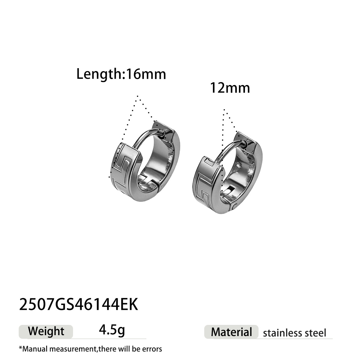 TENA Europa y América pendientes de acero inoxidable vacaciones nicho de diseño de textura de acero de titanio ligero lujo de alta calidad joyas para los oídos