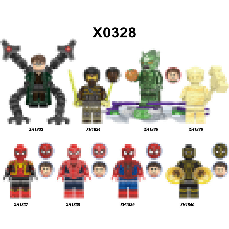 Exclusively for Foreign Trade, Bagged Xinhong Xh1863 X0328 Superhero Villain Octopus Doctor Building Block Figures and Assembly Toys