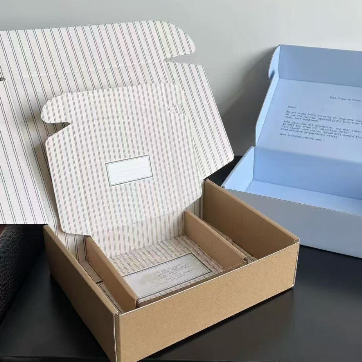 飞机盒服装快递包装盒化妆品礼盒折叠纸盒外贸跨境礼品盒