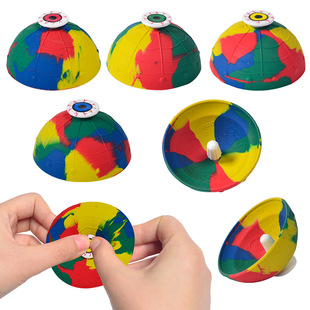 Amazon Hot Sale Rubber Decompression Fun Bounce Bowl Environmentally Friendly Fun Gizmo Children's Decompression Vent Toy