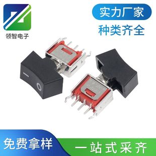 Toggle Switch 180 Degree Straight Plug 3-Pin Two-Speed Boat-Type Swing Arm Switch with Hat Nono High Current Equipment Switch