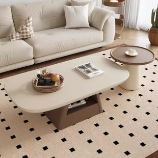 Coffee Table Cream New Modern Living Room 2025 Retro Home Antique Simple Small Apartment Combination
