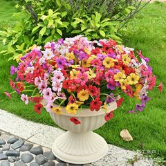 クロスボーダー造花 春草 バイオレット プラスチック製造花 植物 緑の植物 家庭用 結婚式 屋外装飾 造花グリーン
