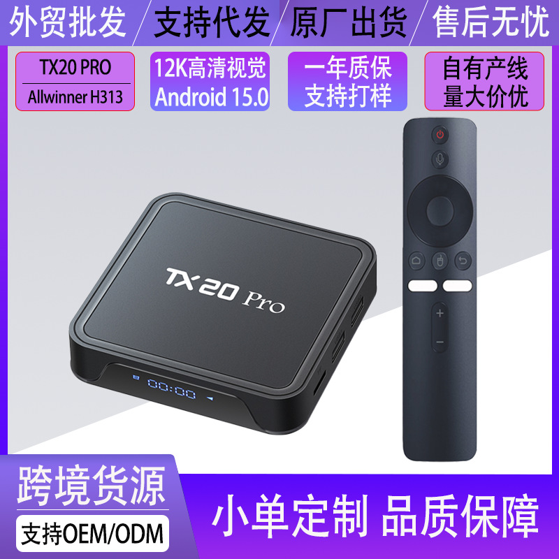 Bangladesh Set-Top Box Tx20Pro Android H313 Tv Box Network Player High-Definition Dual-Band Tv Box