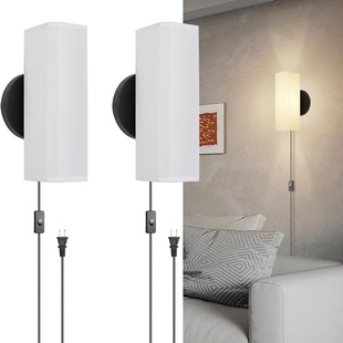 Amazon new prismatic indoor wall lamp suit independent packaging with 2 m super long line fabric wall lamp suit