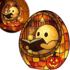 クロスボーダー新しいハロウィンゴーストテーブルランプUSBプラグオーナメントゴースト読書ブックランプゴースト
