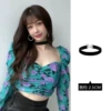 2.5cm velvet clavicle chain