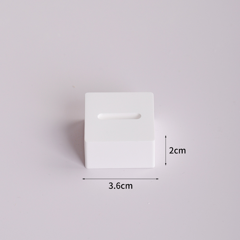 Soporte de anillos blanco de yeso para joyería y fotografía image 9