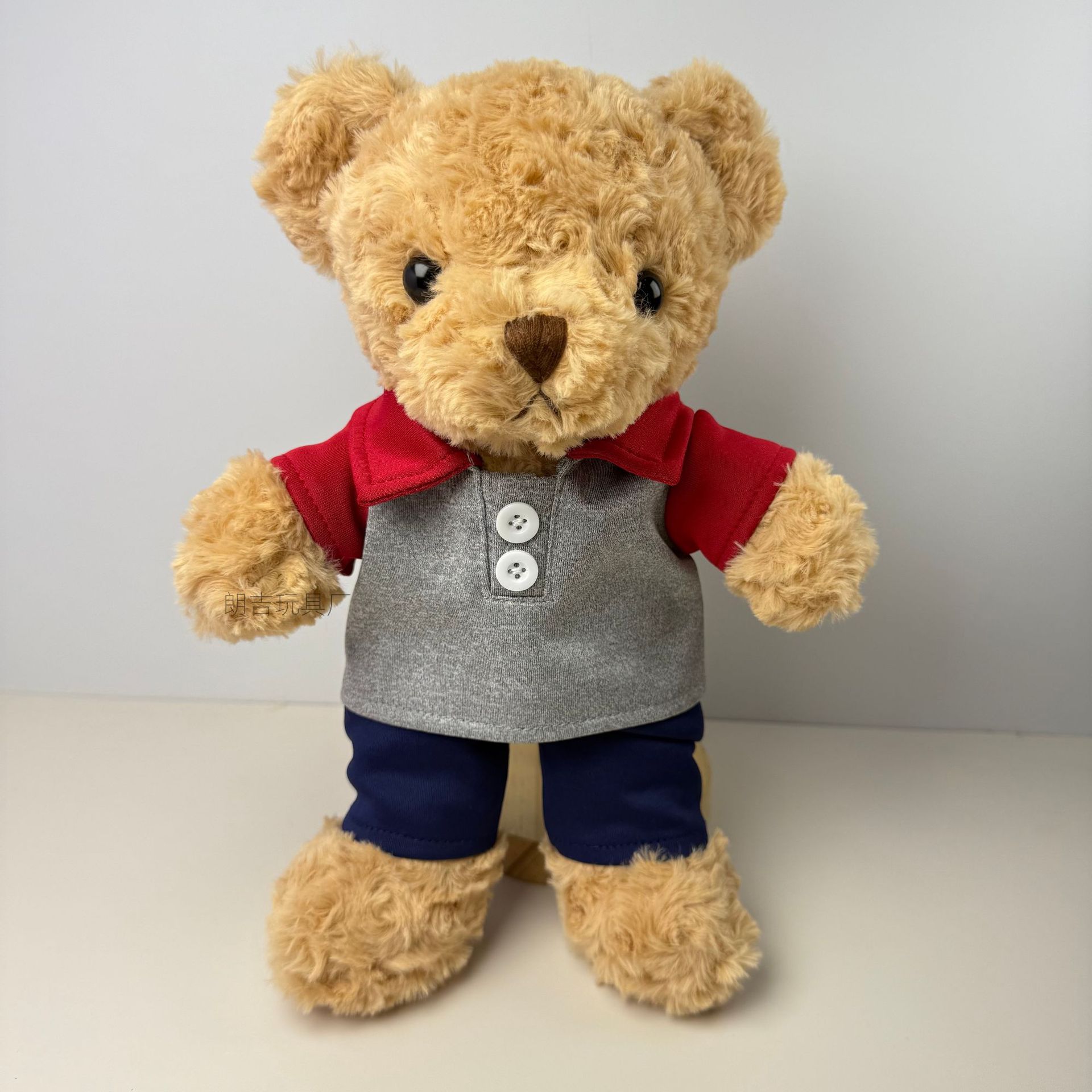 Uniforme escolar oso muñeca Teddy Teddy Juguetes de peluche Graduation Bear Regalo de graduación logotipo emblema escolar