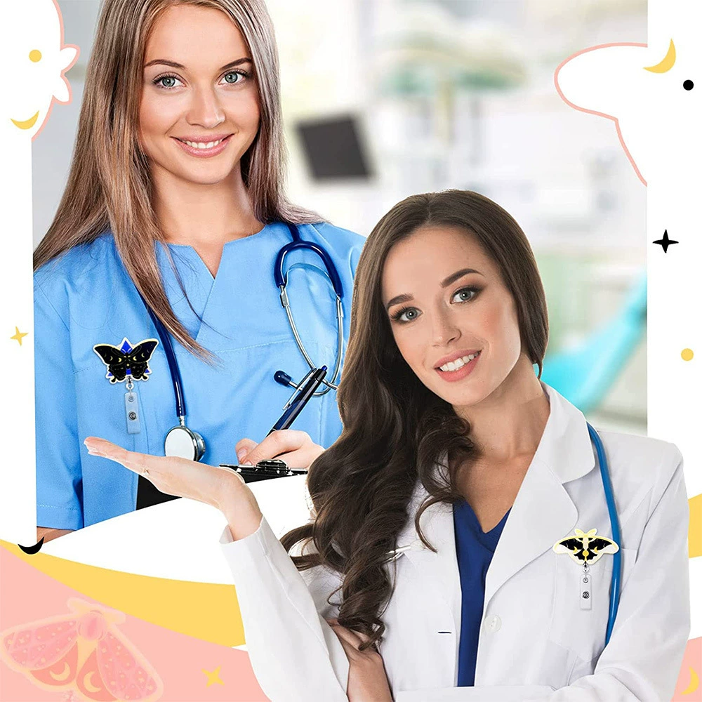 (Cross-border trading), shiny nurse uniform, plastic badge, print