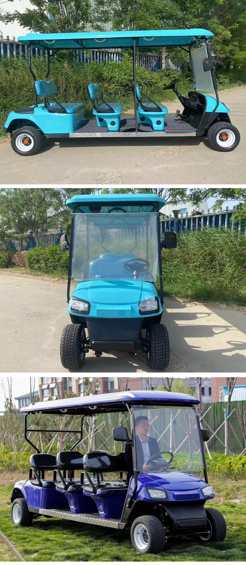 Electric Sightseeing Car 4-Seater 6-Seater Tourist Car for Scenic Spots Hotel Resort Shuttle Car Golf Cart