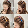 Hairgrip with pigtail, double-layer bangs, hairpins, 2 pieces, Chanel style