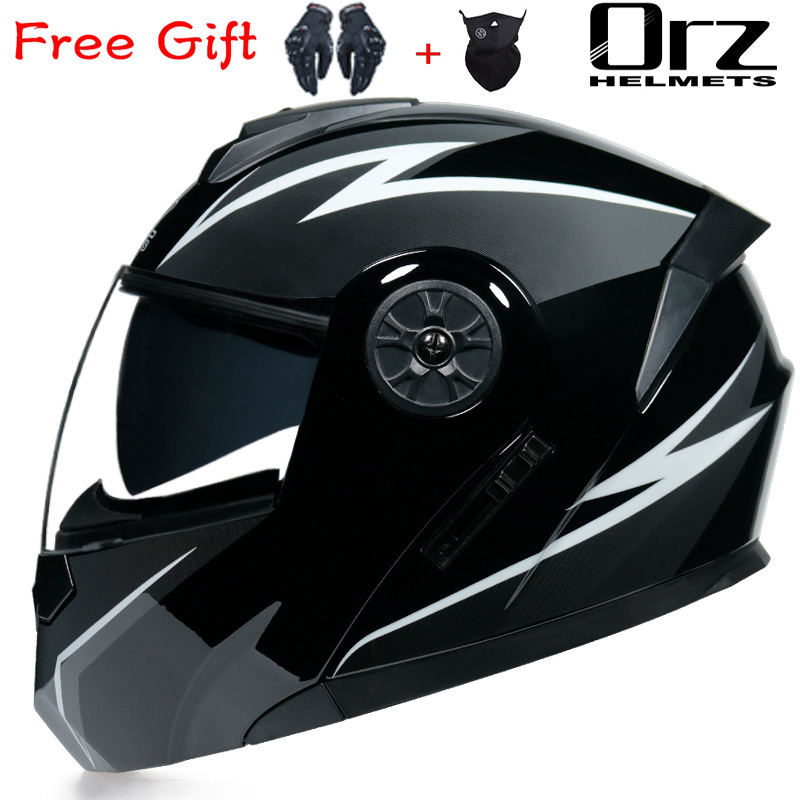 ORZ Casco de coche eléctrico Casco completo gris para hombres y mujeres Casco completo Casco pequeño Casco de cuatro estaciones Casco completo sin motocicleta