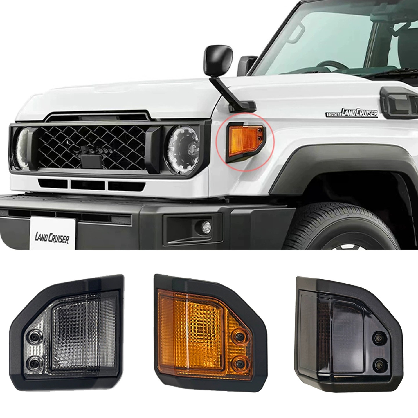 Подходит для Toyota 24-летний Rander Cool LC76 поворотный свет 78 листовой лампа 79 модифицированный 71 серия белый