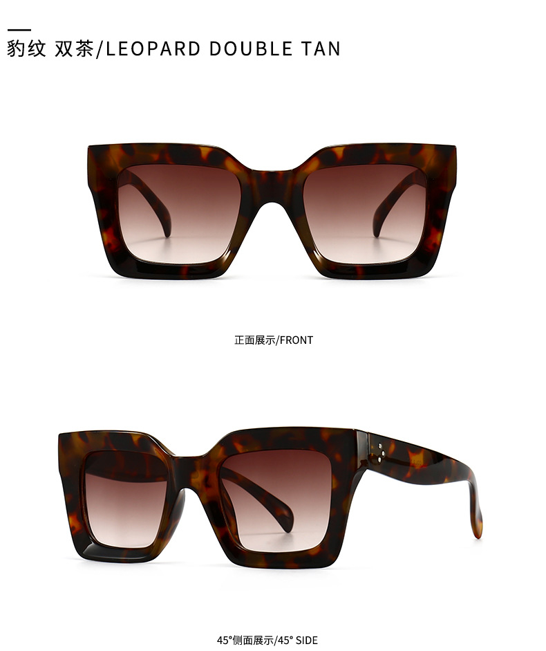 Cross-border Modern Square Sunglasses Model Square Sunglasses display picture 5