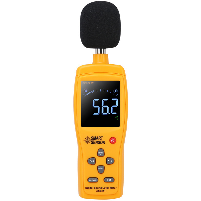 希玛AS834+噪音计分贝仪工业数字噪音测试仪噪声检测器A/C加权