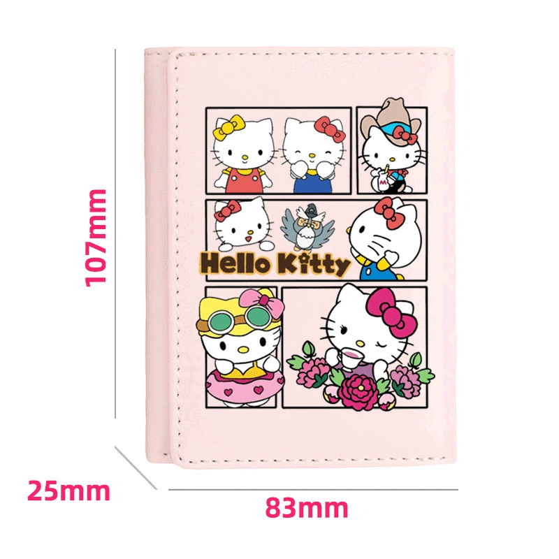 Hello kitty, short cartoon fresh cute wallet