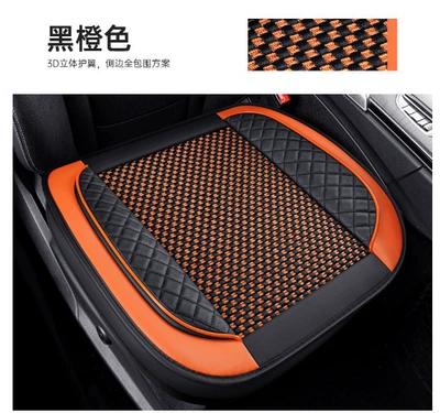 cushion front single seat cover, Universal seat cover - black-orange-side-5353