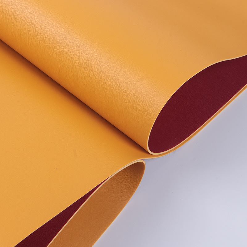 Thickened 1.7mm Contrasting Color Napa Pattern Double-Sided Leather Pvc Thick Leather Mouse Pad Desk Pad Mommy Bag Leather