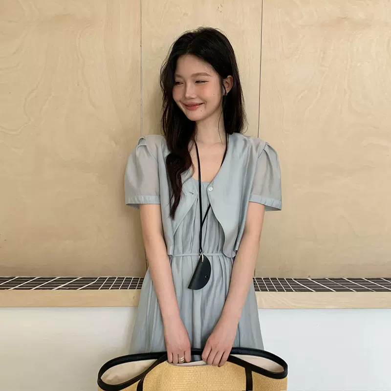 【清仓不退不换】MOXI十三行女装短款小个子外套休闲简约西装外套