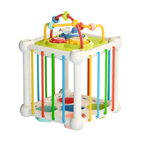 Baby Stacki Play Rainbow Knock Piano Bead Color Recognition Grasp Training Toddler Intelligence Enlightenment Toy Cross-border