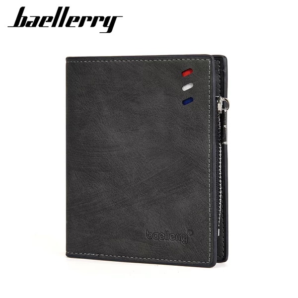 New Men's Wallet baellerry Business Multi-function Short Wallet Zipper Multi-function Cross-border Wallet for Men