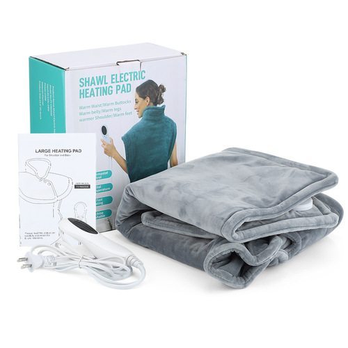 60x100cm electric heated shawl blanket 10-level temperature control winter shoulder, neck and back hot compress thermal vest for men and women