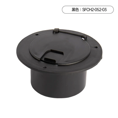 RV Accessories Round Wire Hatch Cover Thread Hole Yacht Accessories Wire Storage Box (Cab and accessories) - black