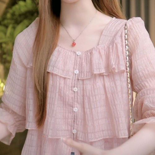 Spring and Autumn 2025 Women's Fashion Trendy Cute Top Designers' Minority French Style Shirt