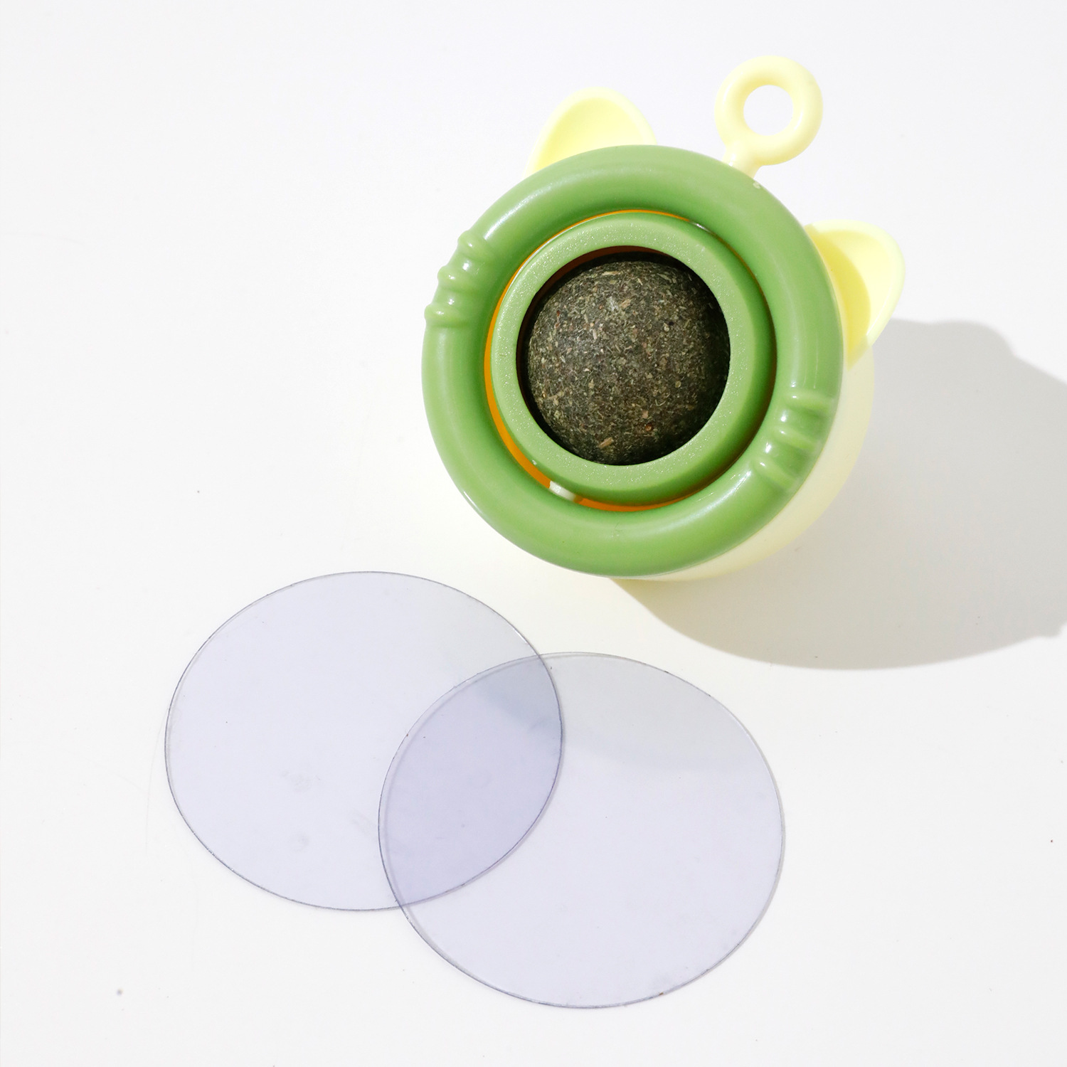 Hawo Nueva Bolsa Flip CAT Head Mint Ball PET self-Hi lamiendo suministros de juguete de gato al por mayor