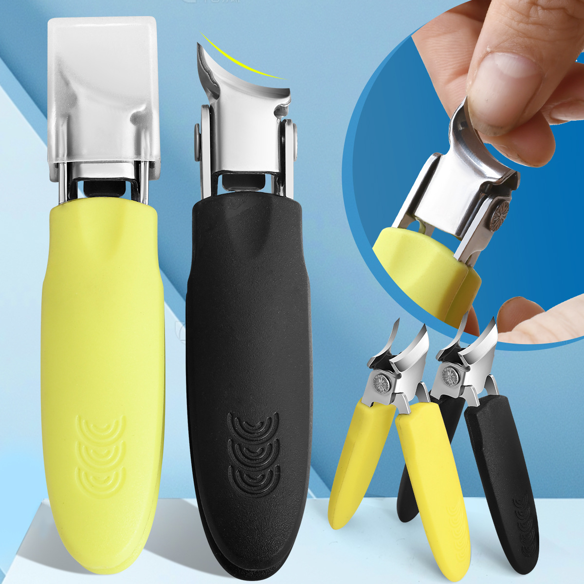 Cross-border new style inclined large opening nail clipper single…
