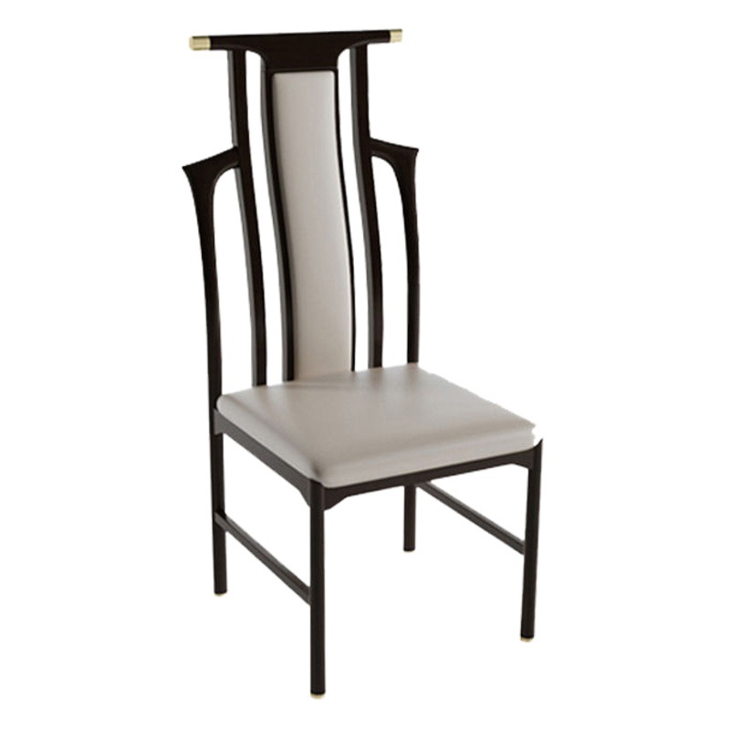Silla de comedor de madera maciza Silla de lujo silla trasera casera simple mesa de comedor moderna y silla restaurante bolsa suave cafetería Silla de ocio