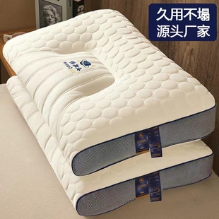 Pillow Non-Collapse Pillow Core 48X74Cm Neck Pillow Adult Household Latex Pillow Fiber Pillow Core Wholesale